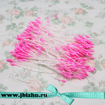 Тычинки для цветов ярко-розовые, 60*2 мм (150 шт)