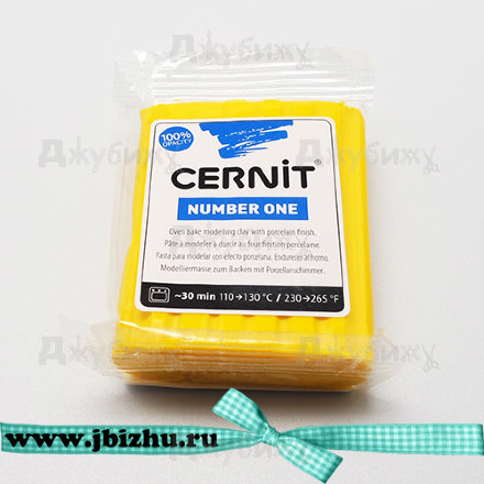 Полимерная глина Cernit № 1 жёлтая (700), 56 гр