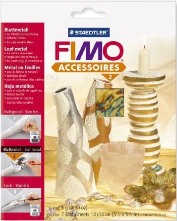 FIMO Металлическая фольга абалоне 7 листов в упаковке, 14 х 14 см