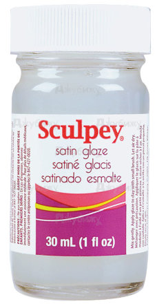 Сатиновый (матовый) лак для полимерной глины Sculpey Satin Glaze​, 30 мл