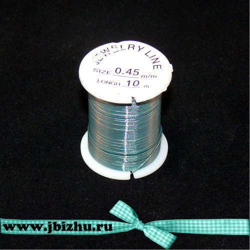 119.jpg Ювелирный тросик сине-зеленый (10м)