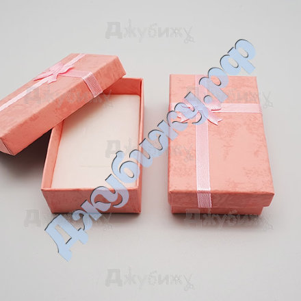 Коробочка для украшений розовая, 50*80*25 мм