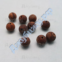 Бусины из натурального камня &quot;Агат&quot; круглые коричневые, 8 мм (10 шт)