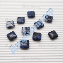 Бусины из натурального камня Содалит синие, 12*12 мм (10 шт)