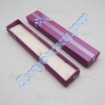 Коробочка для браслета фиолетовая, 40*210*22 мм