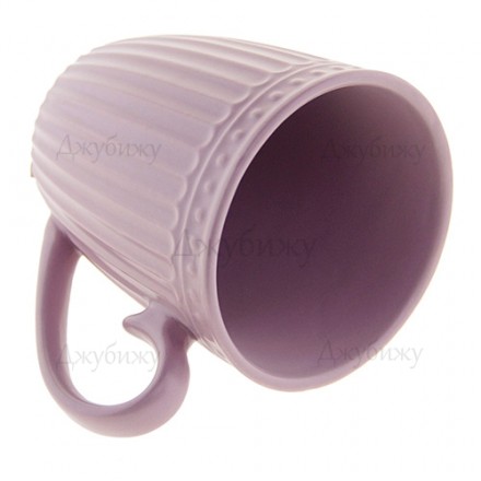 Кружка керамическая для декора 300 мл светло-фиолетовая