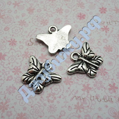 Подвеска "Бабочка" серебро, 15*13 мм
