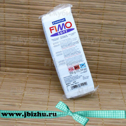 Fimo Soft белый (0) (большой блок), 350 г