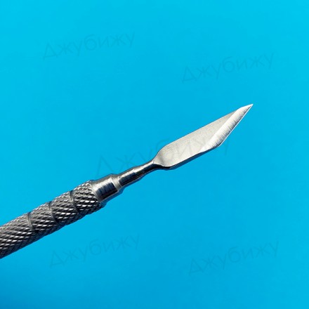 Стек двухсторонний нож косой и острый 16 см