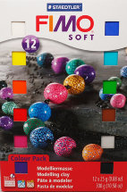 FIMO Soft комплект полимерной глины из 12 блоков по 25 гр.