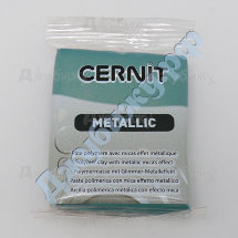 Полимерная глина Cernit Metallic золотой тюркиз (054), 56 гр