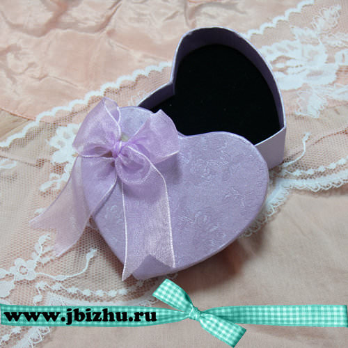 Коробочка "Сердце" фиолетовая
