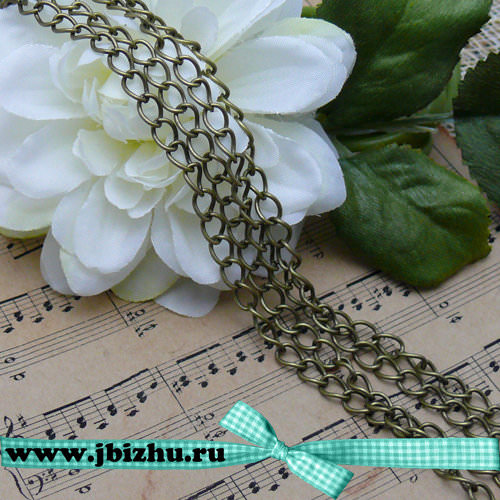 Цепочка бронза, 8*6 мм (1 м)