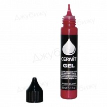 Жидкая пластика, цветной запекаемый гель Cernit Gel, красная (400) 30 мл