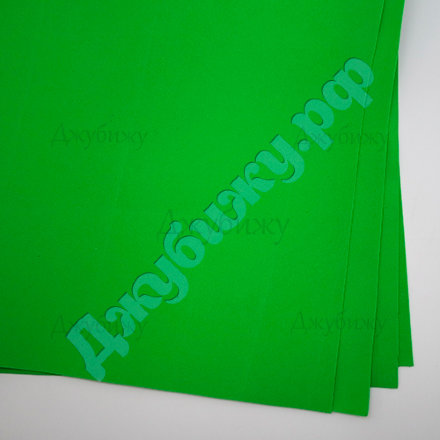 Уценка - иранский фоамиран 1 мм зелёный лайм (031), 60*70 см