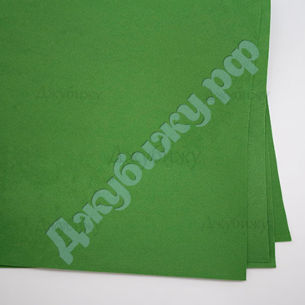 Уценка - иранский фоамиран 1 мм зелёный лист (179), 60*70 см