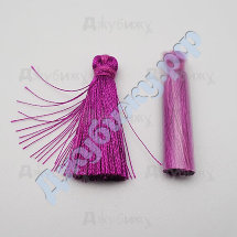 Кисточка для сережек фиолетовая, 35 мм