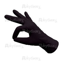 Перчатки нитриловые неопудренные чёрные (пара), размер L