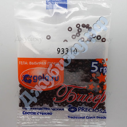 Бисер Preciosa цвет 93310 Чехия темно-бордовый, 5 г