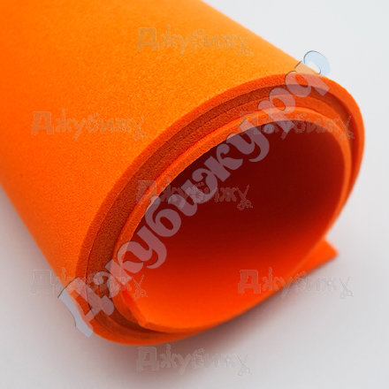 Иранский фоамиран 2 мм оранжевый (225), 60*70 см