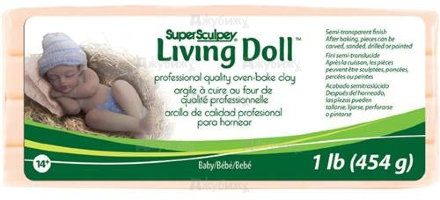 Super Living Doll полимерная глина для кукол Baby, 454 г
