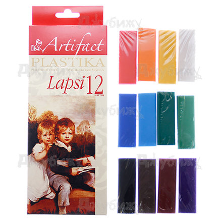 Набор пластики Артефакт Lapsi 12 классических цветов 240 г