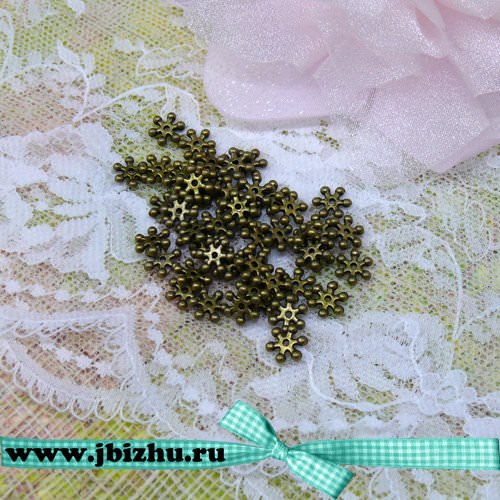 Рондель дейзи бронза, 8 мм (50 шт)