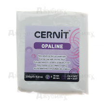 Полимерная глина Cernit Opaline белая полупрозрачная (010) (средний брусок), 250 гр