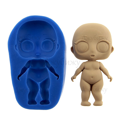 Молд "Большая кукла" 95*50 мм