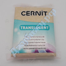 Полимерная глина Cernit Transluсent полупрозрачная золотая с блёстками (050), 56 гр