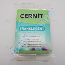 Полимерная глина Cernit Transluсent полупрозрачная лайм (605), 56 гр