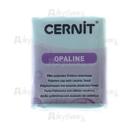 Полимерная глина Cernit Opaline зелёная мята полупрозрачная (640), 56 гр