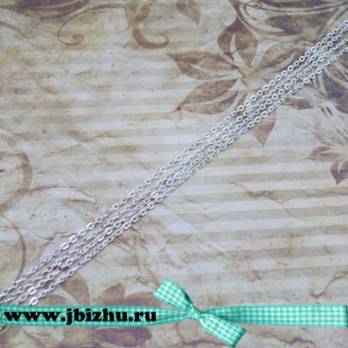 Цепочка серебро, 2,3*3,3*0,6 мм (1 м)