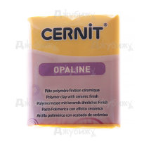Полимерная глина Cernit Opaline абрикосовый полупрозрачная (755), 56 гр