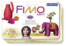 Fimo soft комплект полимерной глины 'Ностальгия' в металлической коробке (12 блоков по 57 г)