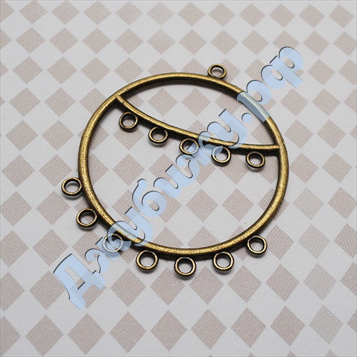 Коннектор для украшений бронза, 40*47 мм