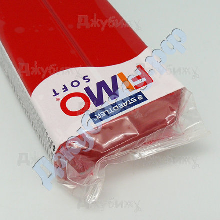 Fimo Soft рождественский красный (2 P) (большой блок), 350 г