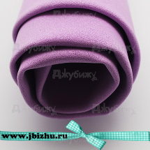 Ревелюр - фоамиран фиолетовый (07), 1 мм 50*70 см