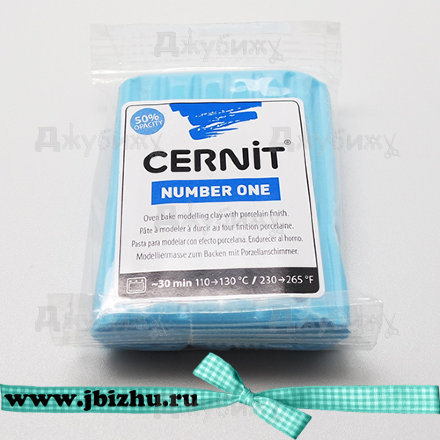 Полимерная глина Cernit № 1 небесно-голубая (214), 56 гр