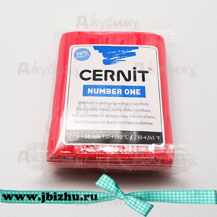 Полимерная глина Cernit № 1 красная (400), 56 гр