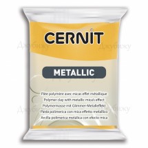 Полимерная глина Cernit Metallic жёлтая (700) 56 гр