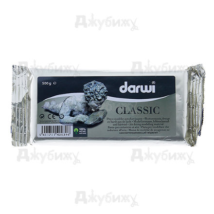 Самоотвердевающая глина Darwi Classic белая, 500 гр