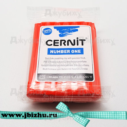 Полимерная глина Cernit № 1 красный мак (428), 56 гр