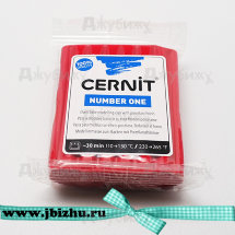 Полимерная глина Cernit № 1 новогодняя красная (463), 56 гр